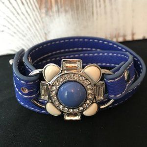 Lia Sophia - Blue Wrap Bracelet